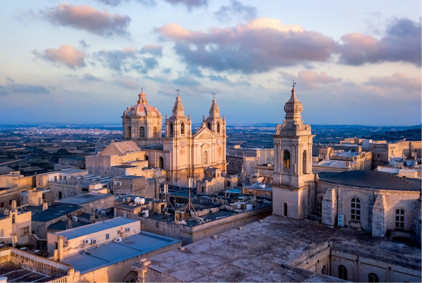 Aerial view of Malta