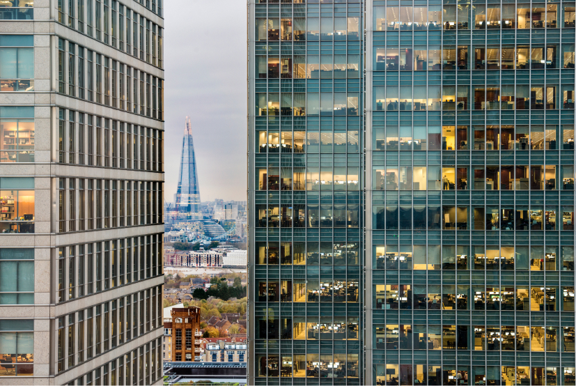 City of London - view over St Pauls Cathedral