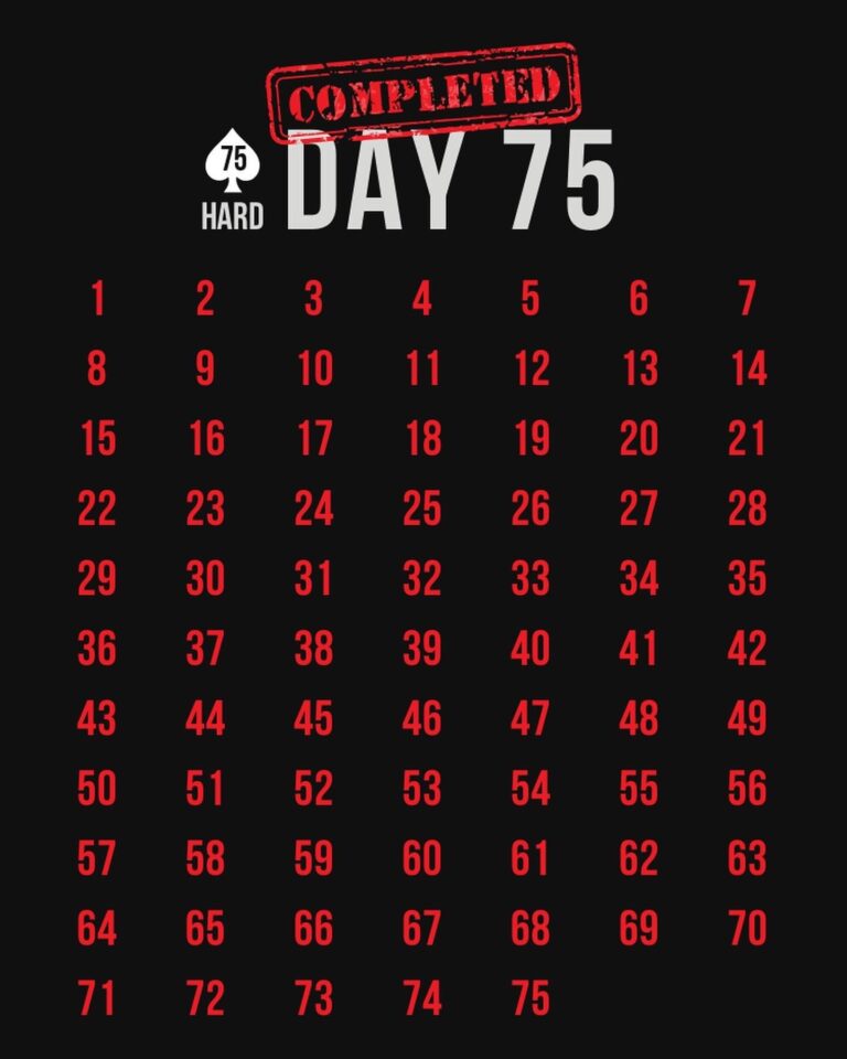 The HARDEST 75 days you’ll do..